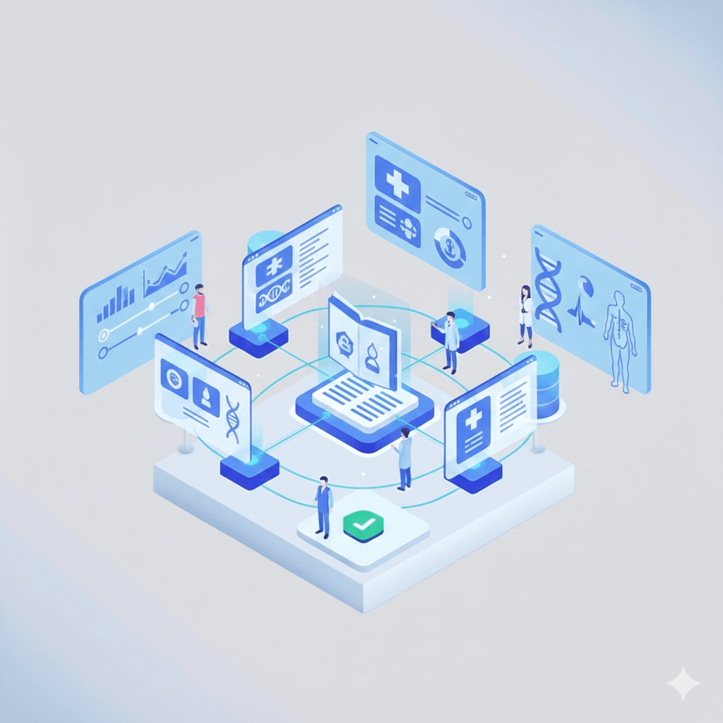 商业保险服务插画